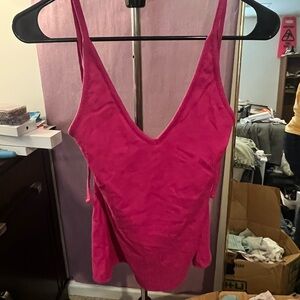 Women's Pink Sleeveless Top